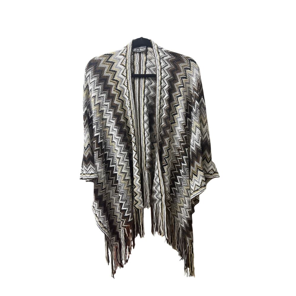 Preloved-Charlotte Daniel Open Front Knit Shawl